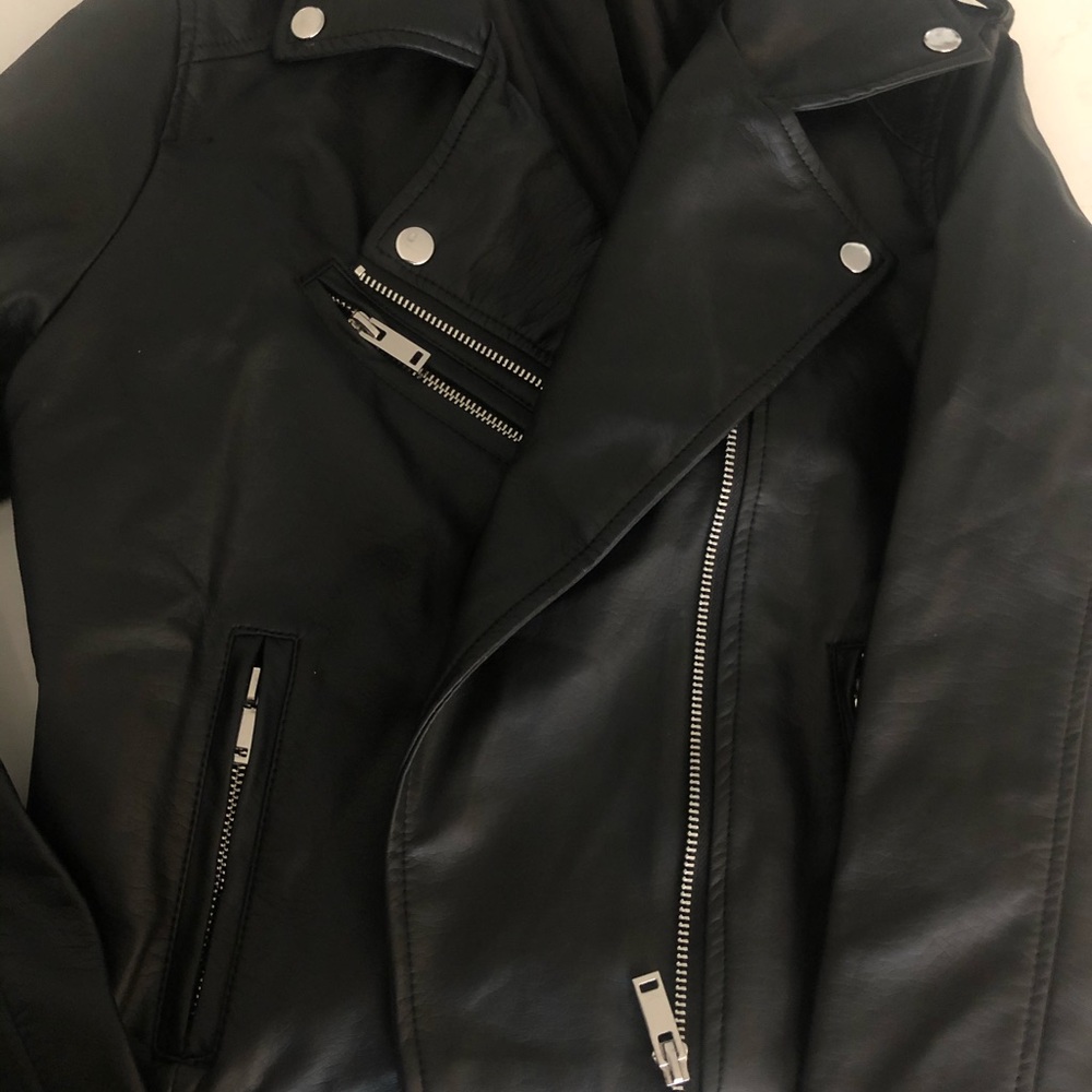 Faux leather jacket